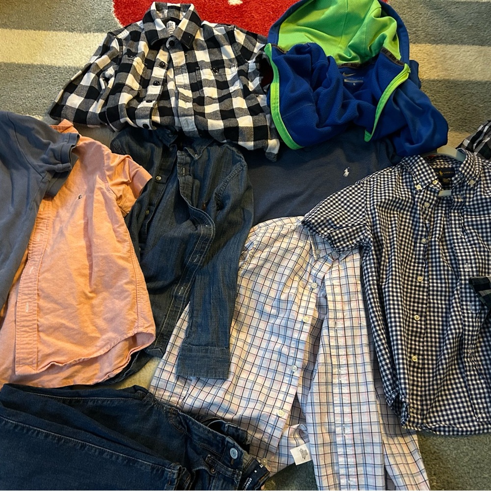 Polo by Ralph Lauren Kids Button Down Shirts - Black, Blue, Orange, Green